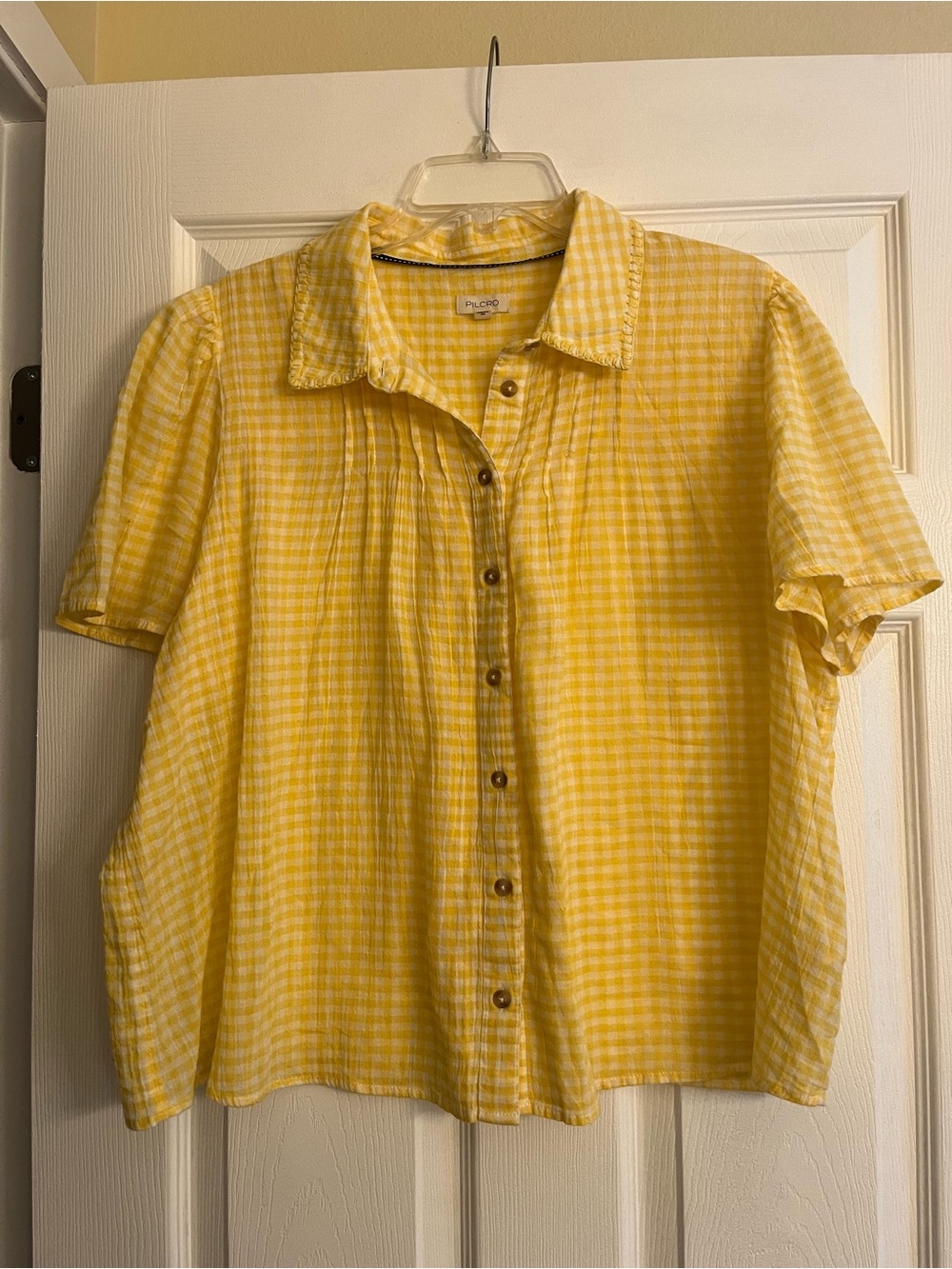 Pilcro Cotton Button-Down Shirt - Picture 4 of 10